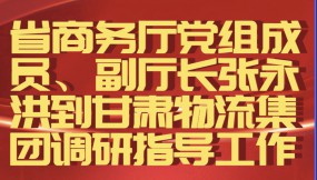  省商務(wù)廳黨組成員、副廳長(zhǎng)張永洪到甘肅物流集團(tuán)調(diào)研指導(dǎo)工作